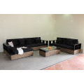 Luxurious Water Hyacinth Sofa Set For Indoor Use Living Room Natural Wicker Furniture